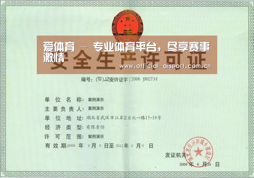爱体育荣誉证书三